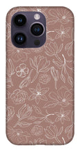 Load image into Gallery viewer, Mauve Magnolia Pattern - Phone Case