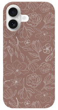 Load image into Gallery viewer, Mauve Magnolia Pattern - Phone Case