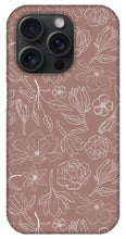 Load image into Gallery viewer, Mauve Magnolia Pattern - Phone Case
