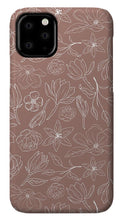 Load image into Gallery viewer, Mauve Magnolia Pattern - Phone Case