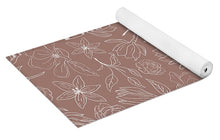 Load image into Gallery viewer, Mauve Magnolia Pattern - Yoga Mat