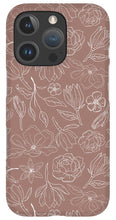 Load image into Gallery viewer, Mauve Magnolia Pattern - Phone Case