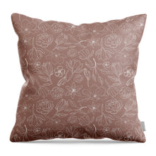 Load image into Gallery viewer, Mauve Magnolia Pattern - Throw Pillow