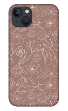 Load image into Gallery viewer, Mauve Magnolia Pattern - Phone Case