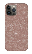Load image into Gallery viewer, Mauve Magnolia Pattern - Phone Case