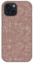 Load image into Gallery viewer, Mauve Magnolia Pattern - Phone Case