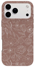 Load image into Gallery viewer, Mauve Magnolia Pattern - Phone Case