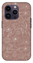 Load image into Gallery viewer, Mauve Magnolia Pattern - Phone Case