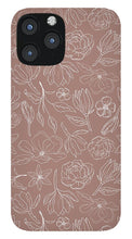 Load image into Gallery viewer, Mauve Magnolia Pattern - Phone Case