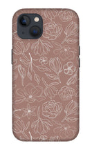 Load image into Gallery viewer, Mauve Magnolia Pattern - Phone Case