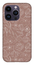 Load image into Gallery viewer, Mauve Magnolia Pattern - Phone Case