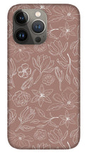 Load image into Gallery viewer, Mauve Magnolia Pattern - Phone Case