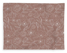Load image into Gallery viewer, Mauve Magnolia Pattern - Blanket
