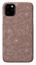Load image into Gallery viewer, Mauve Magnolia Pattern - Phone Case