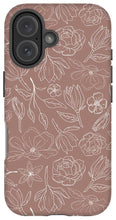Load image into Gallery viewer, Mauve Magnolia Pattern - Phone Case