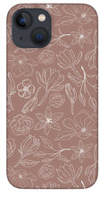 Load image into Gallery viewer, Mauve Magnolia Pattern - Phone Case