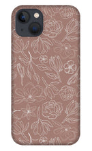 Load image into Gallery viewer, Mauve Magnolia Pattern - Phone Case