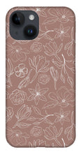 Load image into Gallery viewer, Mauve Magnolia Pattern - Phone Case
