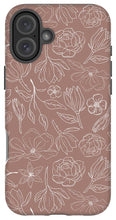 Load image into Gallery viewer, Mauve Magnolia Pattern - Phone Case