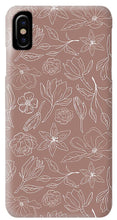 Load image into Gallery viewer, Mauve Magnolia Pattern - Phone Case