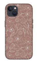 Load image into Gallery viewer, Mauve Magnolia Pattern - Phone Case