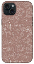 Load image into Gallery viewer, Mauve Magnolia Pattern - Phone Case