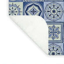 Load image into Gallery viewer, Mediterranean Blue Tile Pattern - Blanket