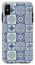 Load image into Gallery viewer, Mediterranean Blue Tile Pattern - Phone Case