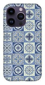 Mediterranean Blue Tile Pattern - Phone Case