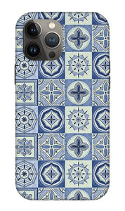 Mediterranean Blue Tile Pattern - Phone Case