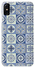 Load image into Gallery viewer, Mediterranean Blue Tile Pattern - Phone Case