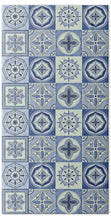 Load image into Gallery viewer, Mediterranean Blue Tile Pattern - Bath Towel