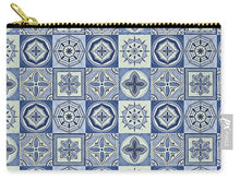 Load image into Gallery viewer, Mediterranean Blue Tile Pattern - Zip Pouch