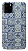 Load image into Gallery viewer, Mediterranean Blue Tile Pattern - Phone Case