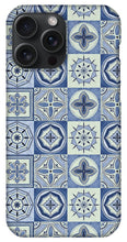 Load image into Gallery viewer, Mediterranean Blue Tile Pattern - Phone Case