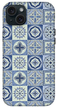 Load image into Gallery viewer, Mediterranean Blue Tile Pattern - Phone Case
