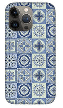 Load image into Gallery viewer, Mediterranean Blue Tile Pattern - Phone Case