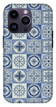 Load image into Gallery viewer, Mediterranean Blue Tile Pattern - Phone Case