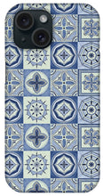 Load image into Gallery viewer, Mediterranean Blue Tile Pattern - Phone Case