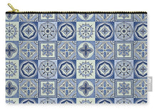 Load image into Gallery viewer, Mediterranean Blue Tile Pattern - Zip Pouch