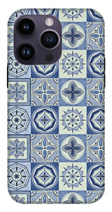 Mediterranean Blue Tile Pattern - Phone Case