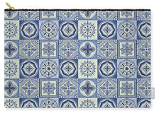 Load image into Gallery viewer, Mediterranean Blue Tile Pattern - Zip Pouch