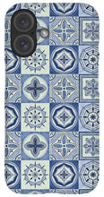 Load image into Gallery viewer, Mediterranean Blue Tile Pattern - Phone Case