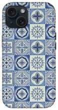 Load image into Gallery viewer, Mediterranean Blue Tile Pattern - Phone Case