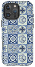 Load image into Gallery viewer, Mediterranean Blue Tile Pattern - Phone Case