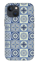 Load image into Gallery viewer, Mediterranean Blue Tile Pattern - Phone Case