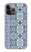 Load image into Gallery viewer, Mediterranean Blue Tile Pattern - Phone Case