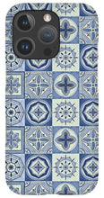 Load image into Gallery viewer, Mediterranean Blue Tile Pattern - Phone Case