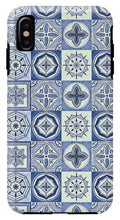 Load image into Gallery viewer, Mediterranean Blue Tile Pattern - Phone Case