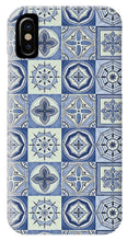 Load image into Gallery viewer, Mediterranean Blue Tile Pattern - Phone Case